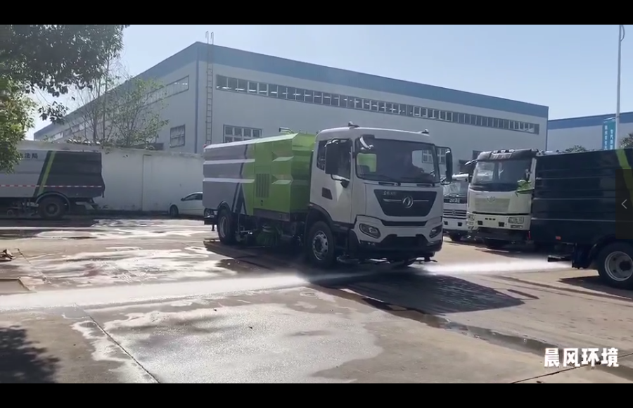 东风天锦18吨洗扫车视频展示